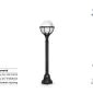 Shabtab Diamond Bollard Light + Toranj Pole Shabtab Diamond Bollard Light + Toranj Pole