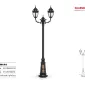 Shabtab Romena park light + Upward diplomat double arm + Sarv pole Shabtab Romena park light + Upward diplomat double arm + Sarv pole