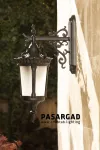 چراغ دیواری شب تاب مدل پاسارگاد + شاخه رز سرازیر