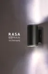 مصباح حائط شبتاب راسا